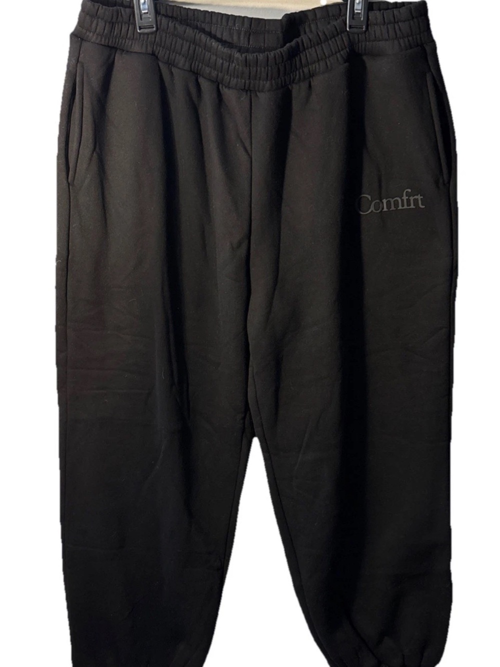 NWOT Comfrt Unisex Black Sweatpants 2X